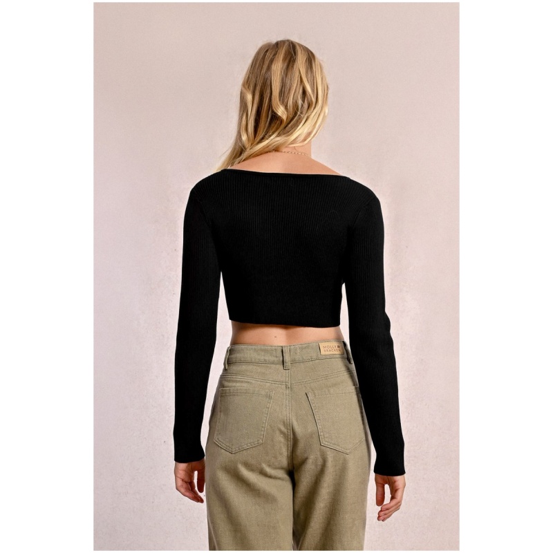 MOLLY BRACKEN Floral cropped bolero
